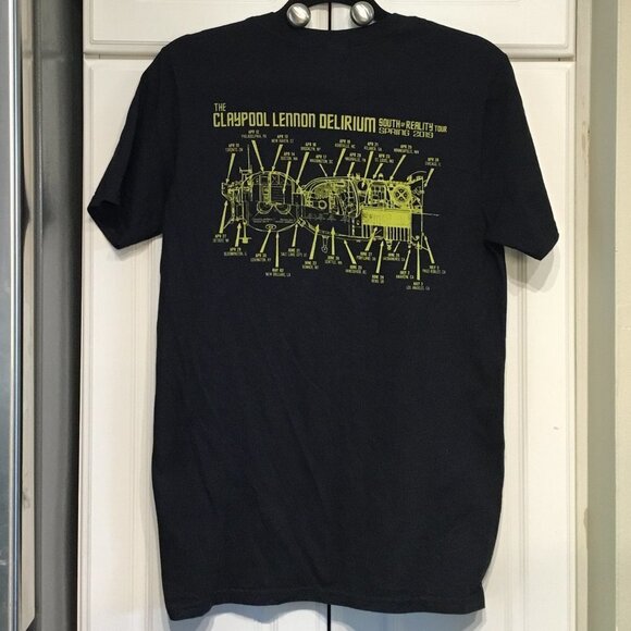 The Claypool Lemon Delirium "South of Reality" Tour Band Tee Shirt - Picture 2 of 3